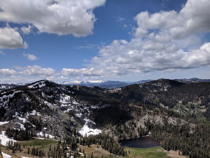 Beautiful view of the Trinity Alps in Northern California