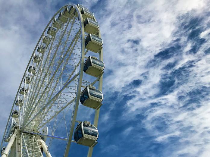 A sky wheel in Myrtle Beach