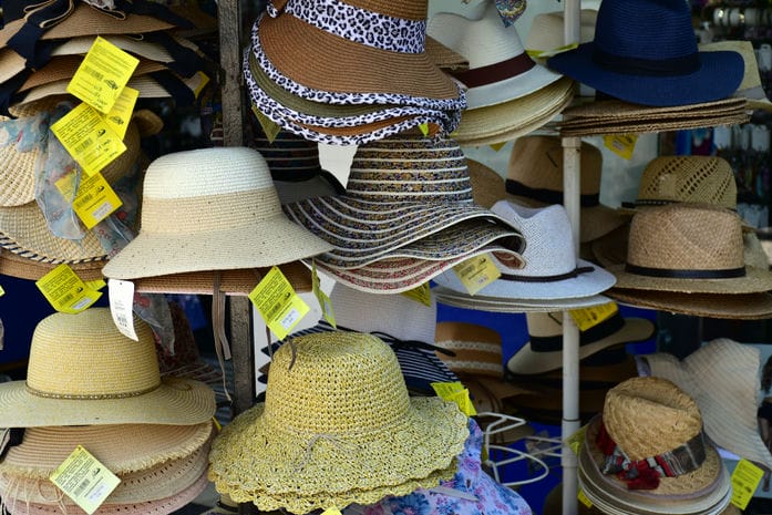 Sun hats come in different types and prices